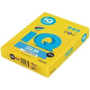 Бумага цветная IQ Color A4 80 г/м2 500 л. горчичный IG50 1201 фото