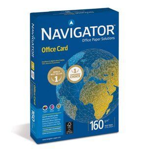 Бумага офисная Navigator A4 160 г/м белая 250 листов 1506 фото